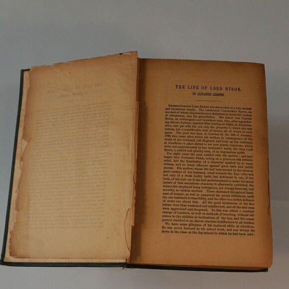 The Poetical Works of Lord Byron With Memoir And Notes Flaws See Condition - Picture 6 of 10